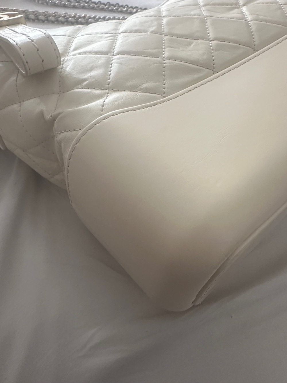 Authentic Chanel Gabrielle Medium in Dirty White Colour - Picture 5 of 11
